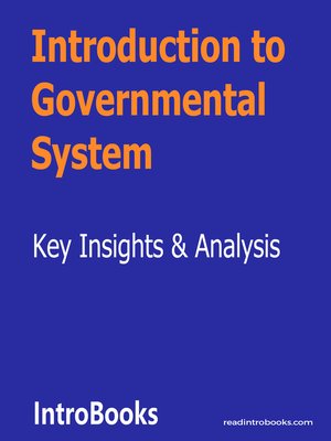 cover image of Introduction to Governmental System